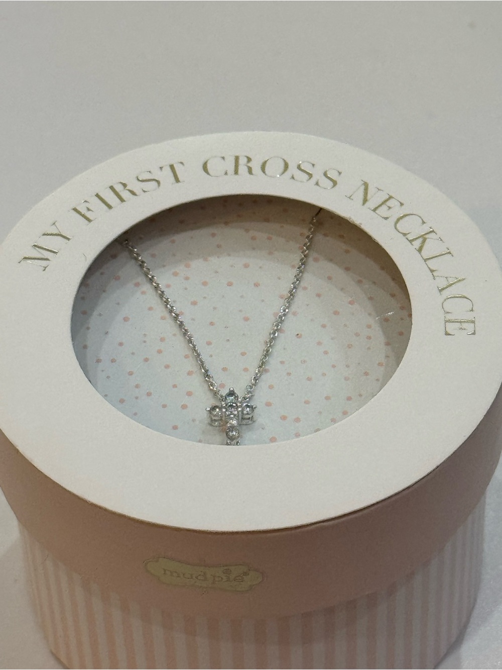Mudpie My First Cross Necklace